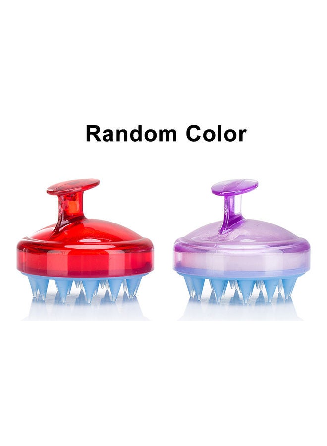 Generic Silicone Teeth Hair Scalp Soft Massage Brush Multicolour  - Image 5
