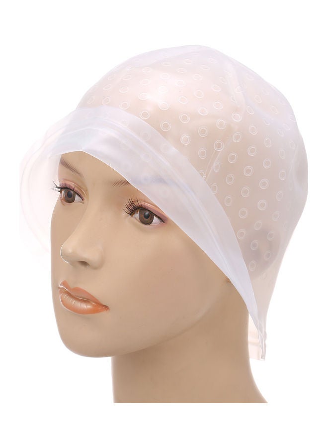 Generic Hair Coloring Dye Cap With Hook White 22.2 x 2 x 10cm - Image 1