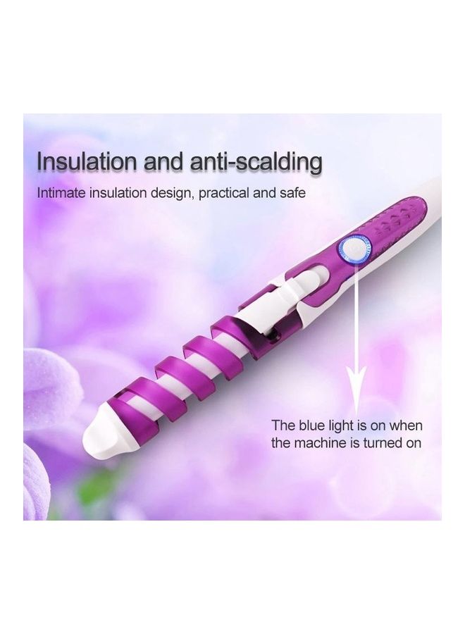 BGM - Professional Salon Hair Curler Purple/White - Image 1