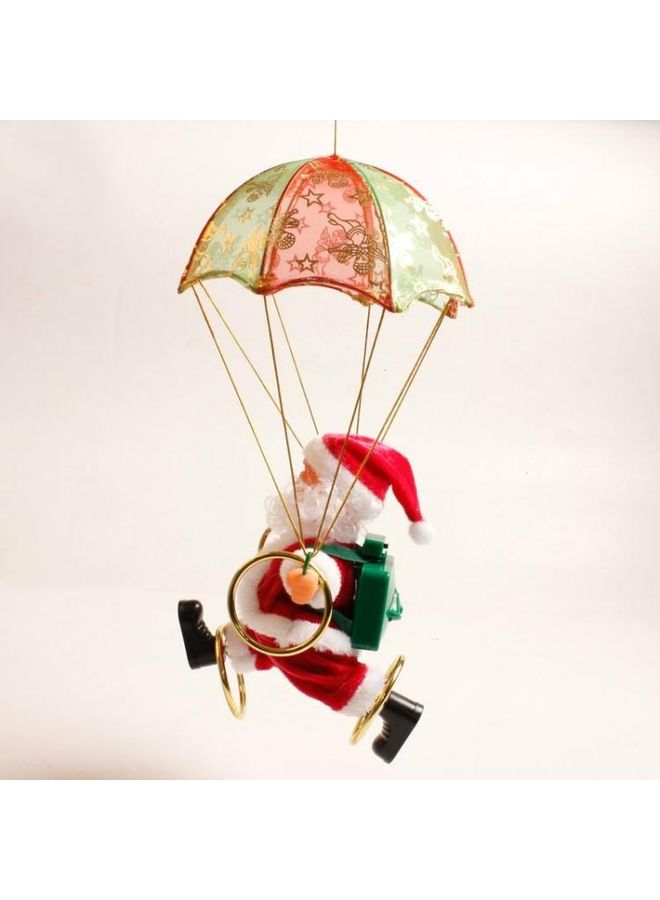 بي جي إم قطعتين زينة معلقة للزينة بتصميم سانتا متعدد الألوان - Image 1