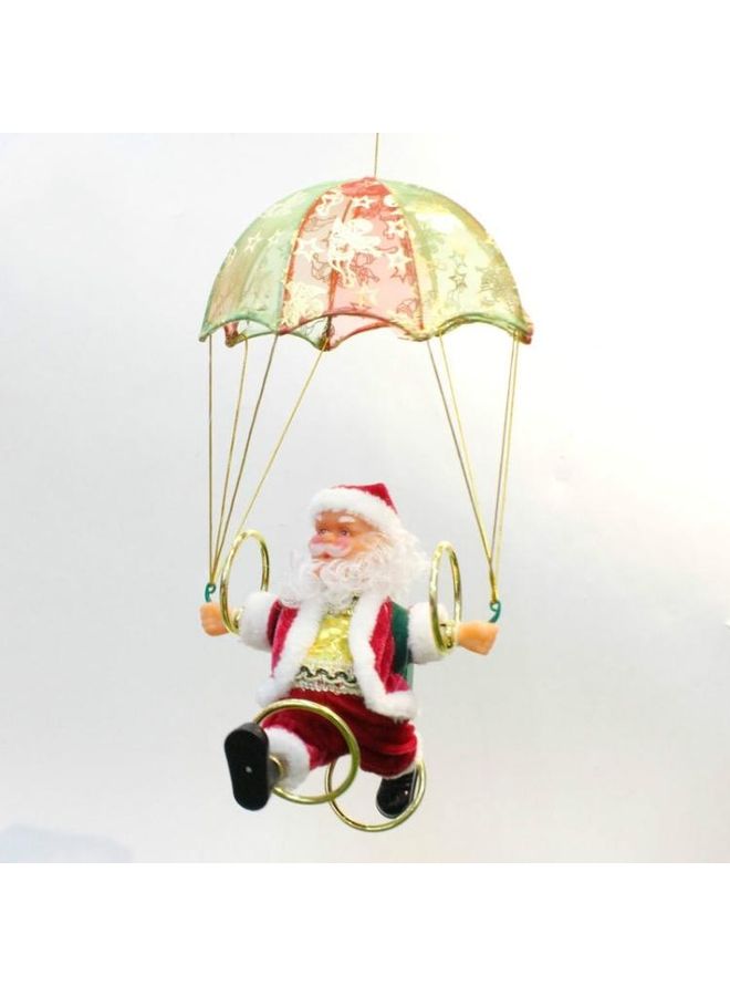 بي جي إم قطعتين زينة معلقة للزينة بتصميم سانتا متعدد الألوان - Image 2