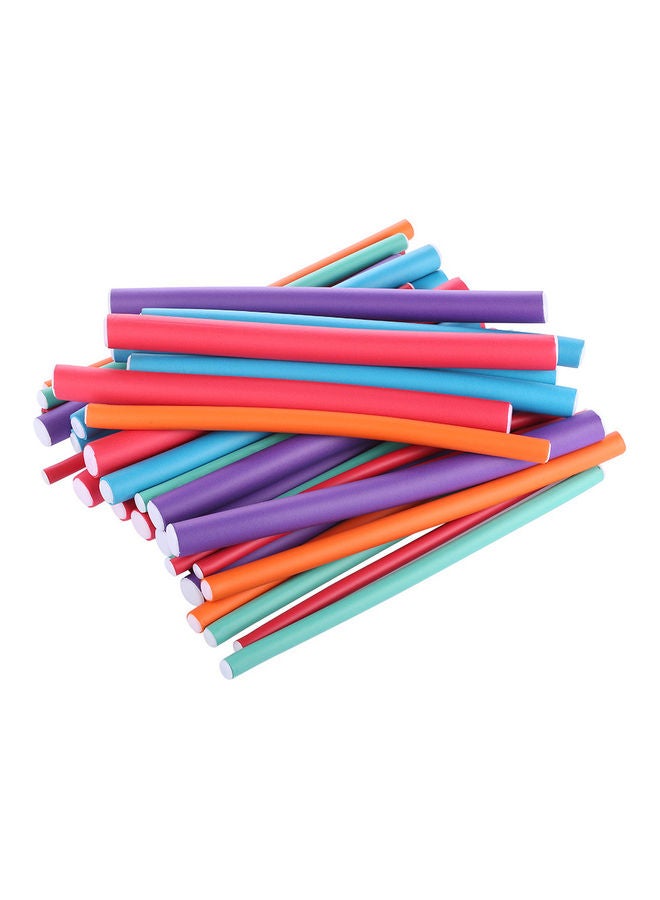 مجموعة مجعدات شعر باللف من مادة إسفنجية مكونة من 36 قطعة متعدد الألوان - Image 3