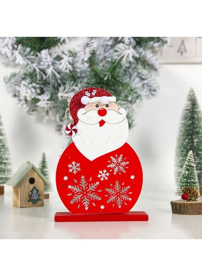 بي جي إم مجموعة قطعتين زينة مجوفة مضيئة أحمر/ أبيض/ بيج