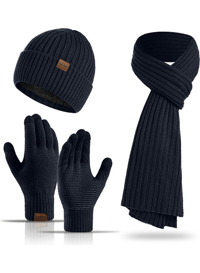 Generic 1-Pair Winter Warm Gloves with Hat and Neck Scarf - Image 1
