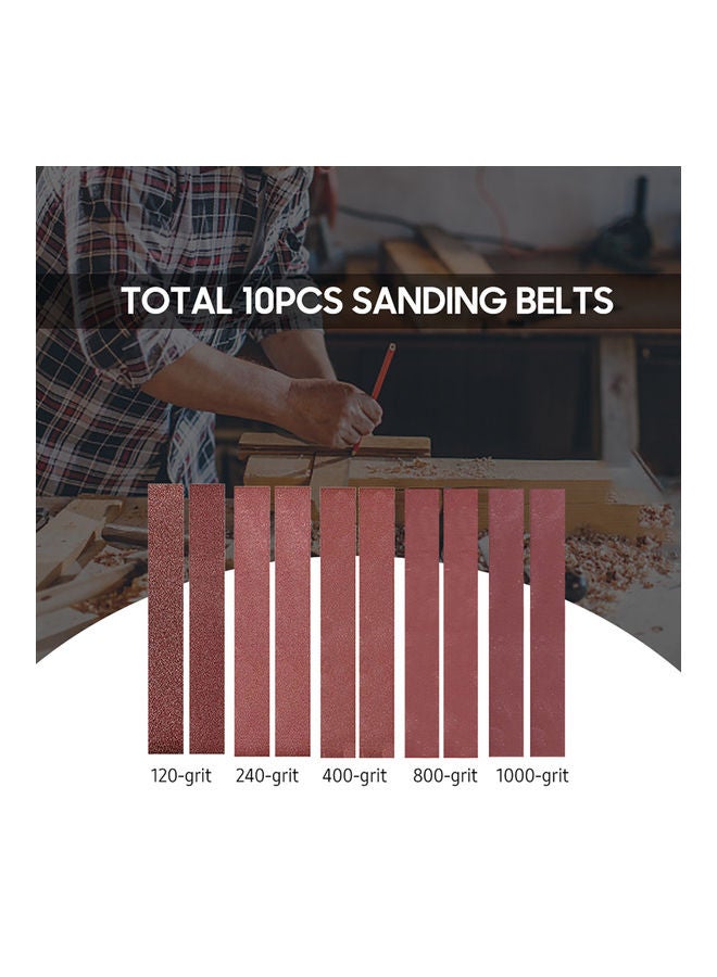 Generic 10-Pack Sanding Belts Red  - Image 3