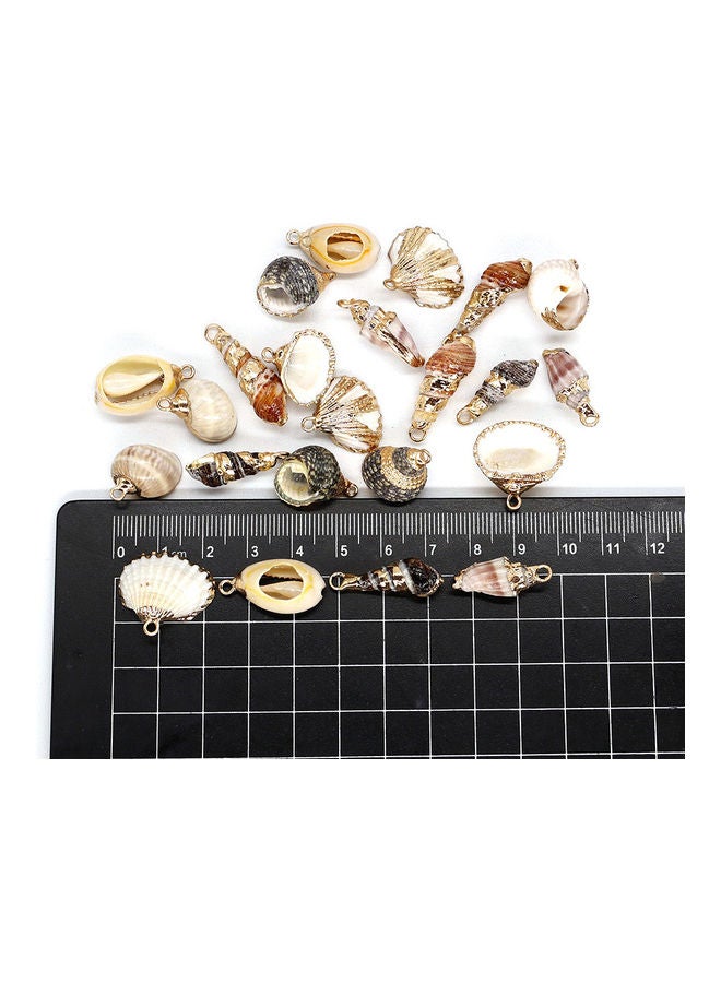 Generic - 10-Piece Hair Braid Rings Shell Pendants Multicolour - Image 1