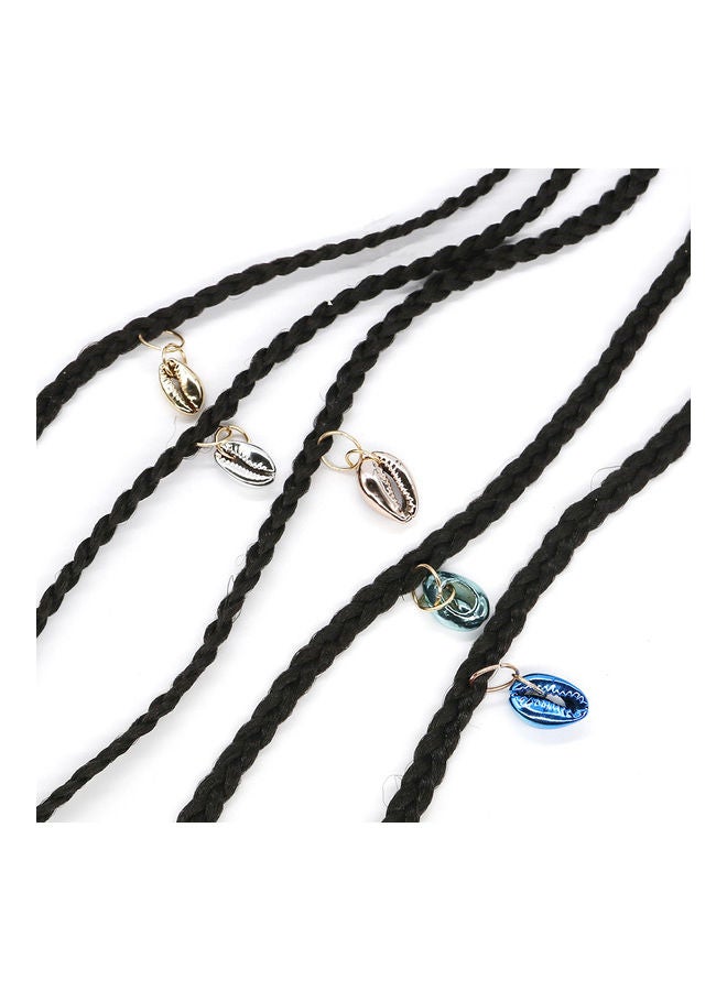 Generic - 10-Piece Hair Braid Rings Shell Pendants Multicolour - Image 1