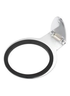Hair Dryer Holder Wall Mount Black/Silver 13 x 6 x 9cm