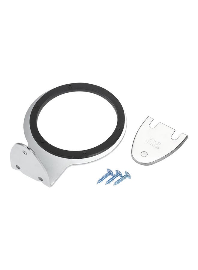 Generic - Hair Dryer Holder Wall Mount Black/Silver 13 x 6 x 9cm - Image 1