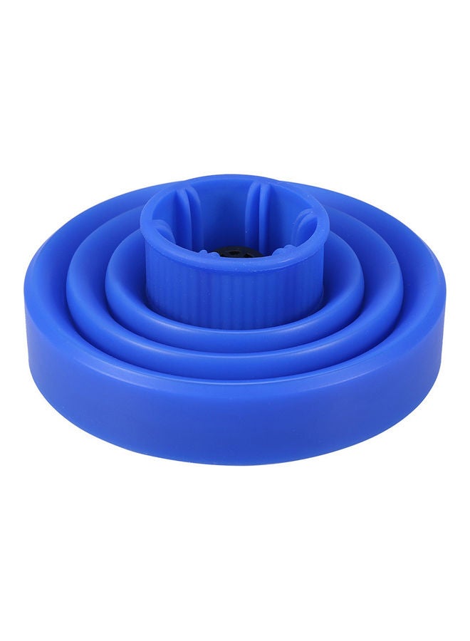 Generic Folding Silicone Hair Dryer Hood Blue 14 x 12 x 14cm - Image 2