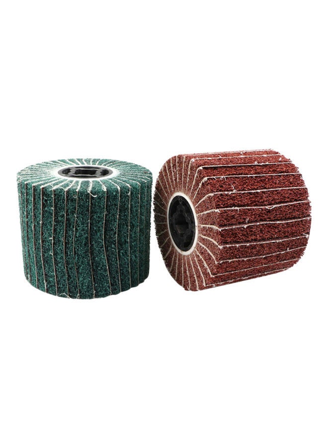 Generic Non-woven Wire Drawing Polishing Wheel Green  - Image 2