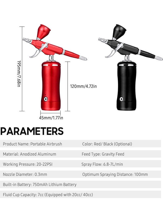 Portable   Airbrush Black  - Image 4