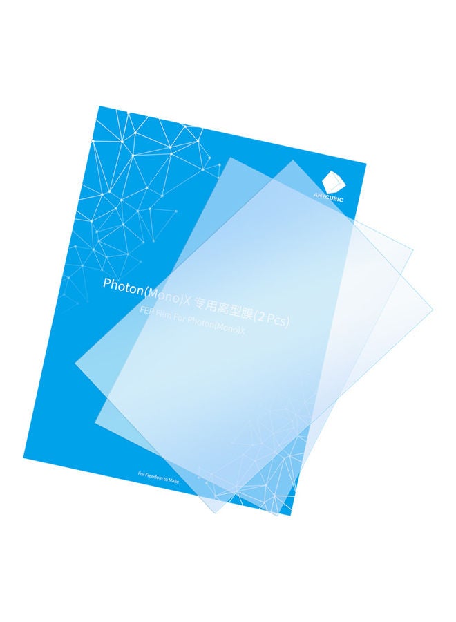 Anycubic - Pack Of 2 Professional Light-Curing FEP Films For Photon Mono X 3D Printer Clear - Image 1