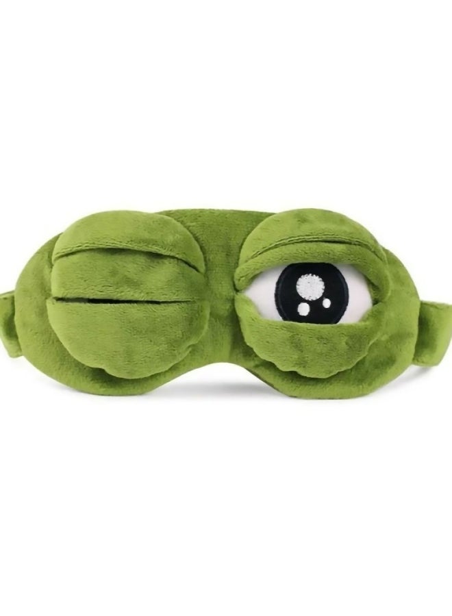 MissTiara Cartoon Eye Patches Cute Animal Sleeping Masks Green/White  - Image 2
