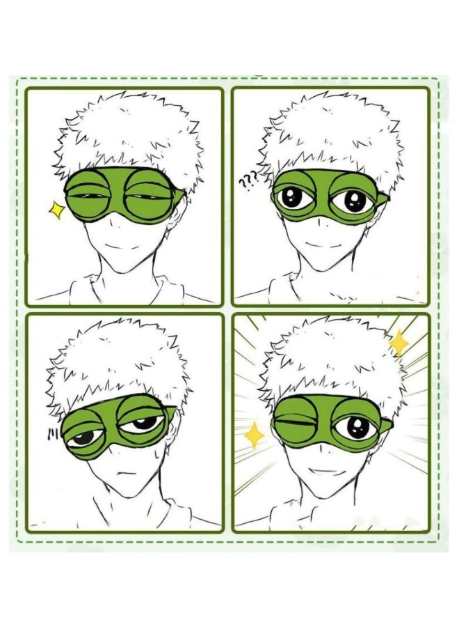MissTiara Cartoon Eye Patches Cute Animal Sleeping Masks Green/White  - Image 4