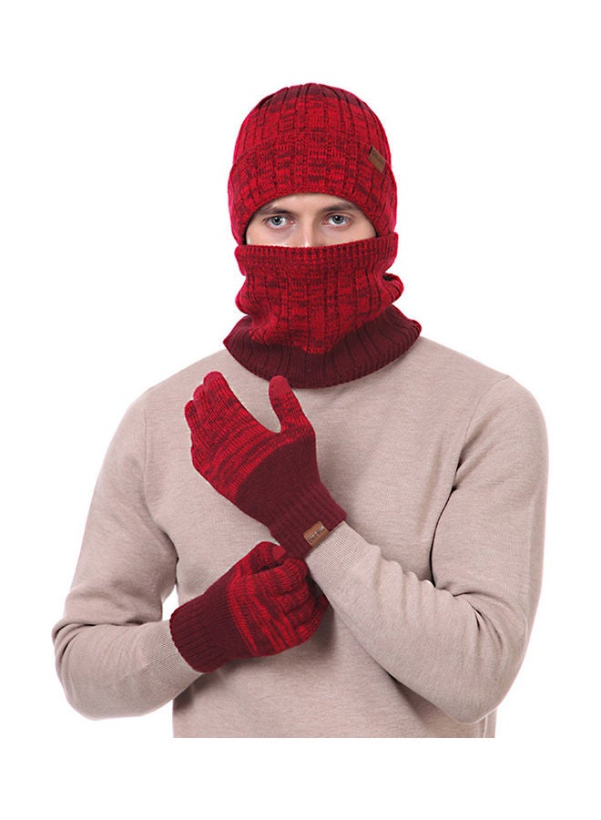 Generic 1-Pair Winter Warm Gloves with Hat and Neck Gaiter - Image 2