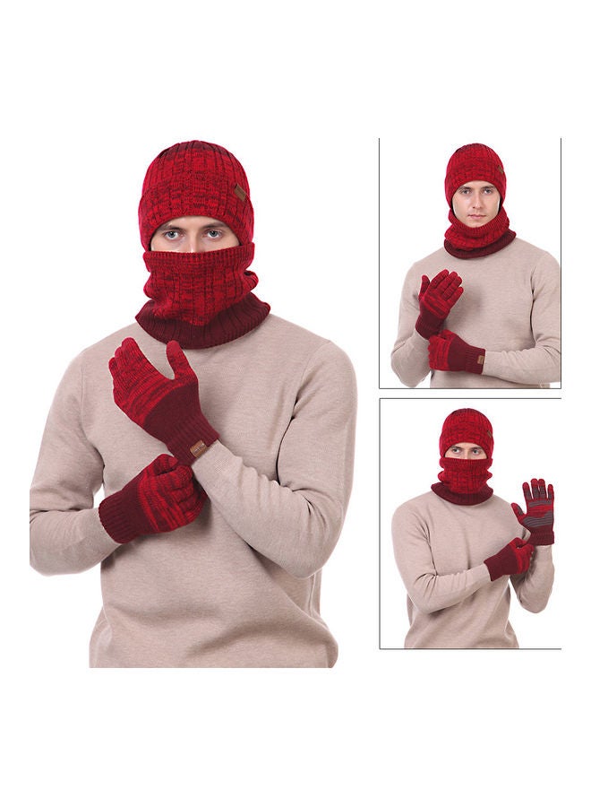 Generic 1-Pair Winter Warm Gloves with Hat and Neck Gaiter - Image 3