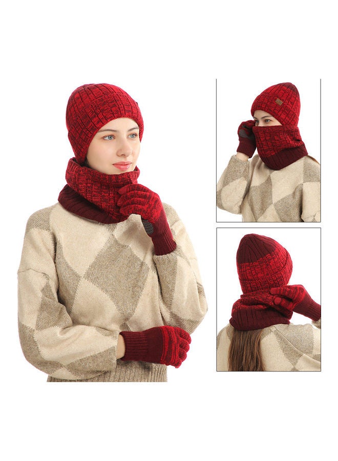 Generic 1-Pair Winter Warm Gloves with Hat and Neck Gaiter - Image 5