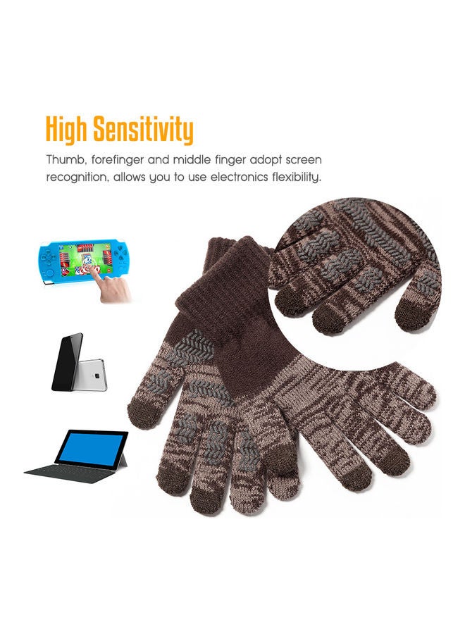 Generic 1-Pair Winter Warm Gloves with Hat and Neck Gaiter  - Image 4