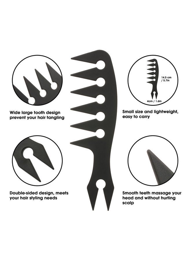 Oil Head Pomade Styling Comb Black - Image 5