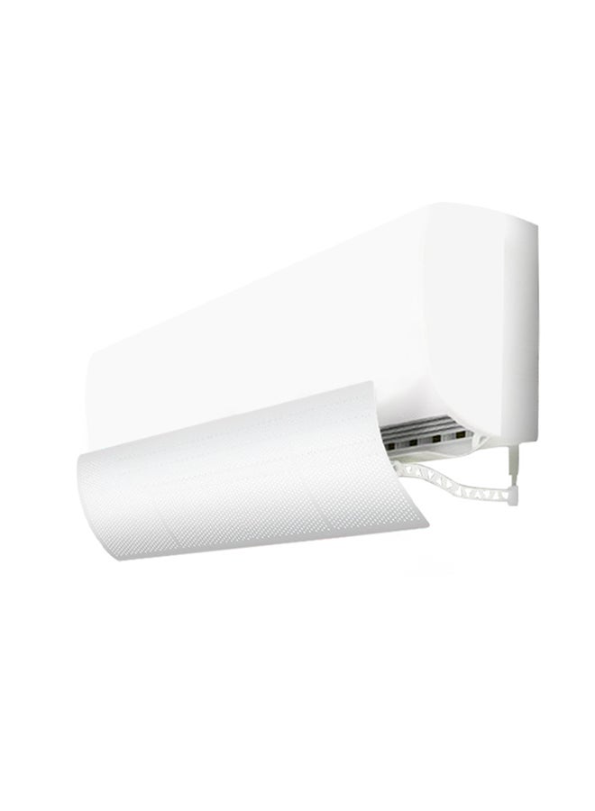 2-Piece Wall-Mounted Air Conditioner Windshield White 269grams
