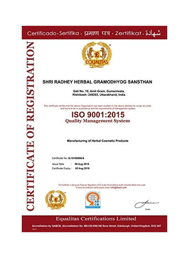 KHADI RISHIKESH Pack Of 2 Herbal Aloe Vera Shampoo Clear 420ml - Image 4