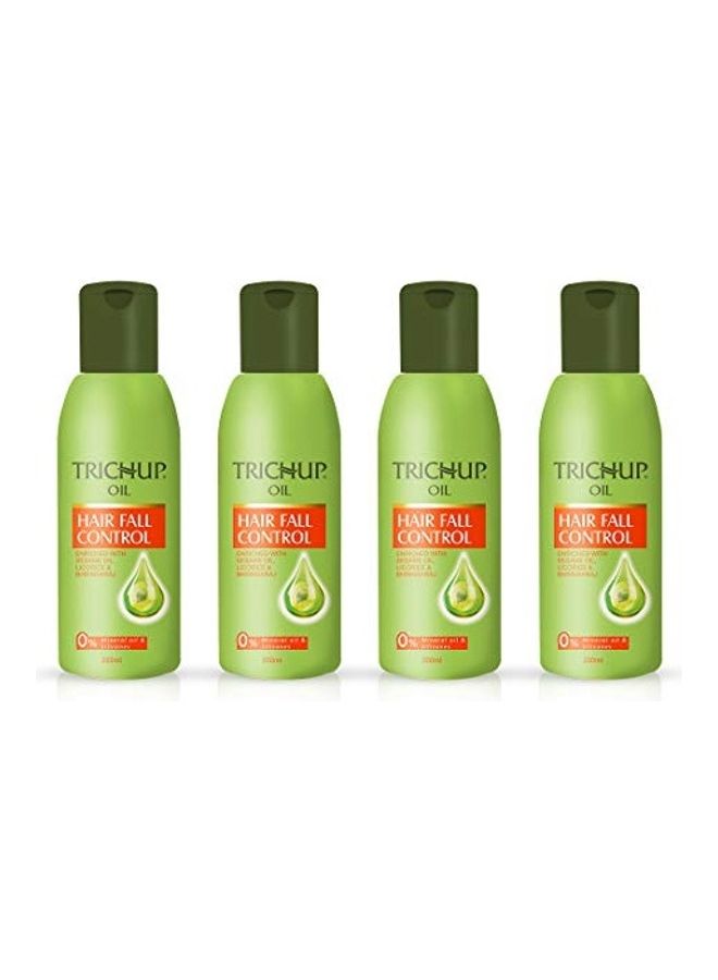 4-Piece Hair Fall Control Herbal Hair Oil Multicolour 800ml - v1629540070/N50293821A_1