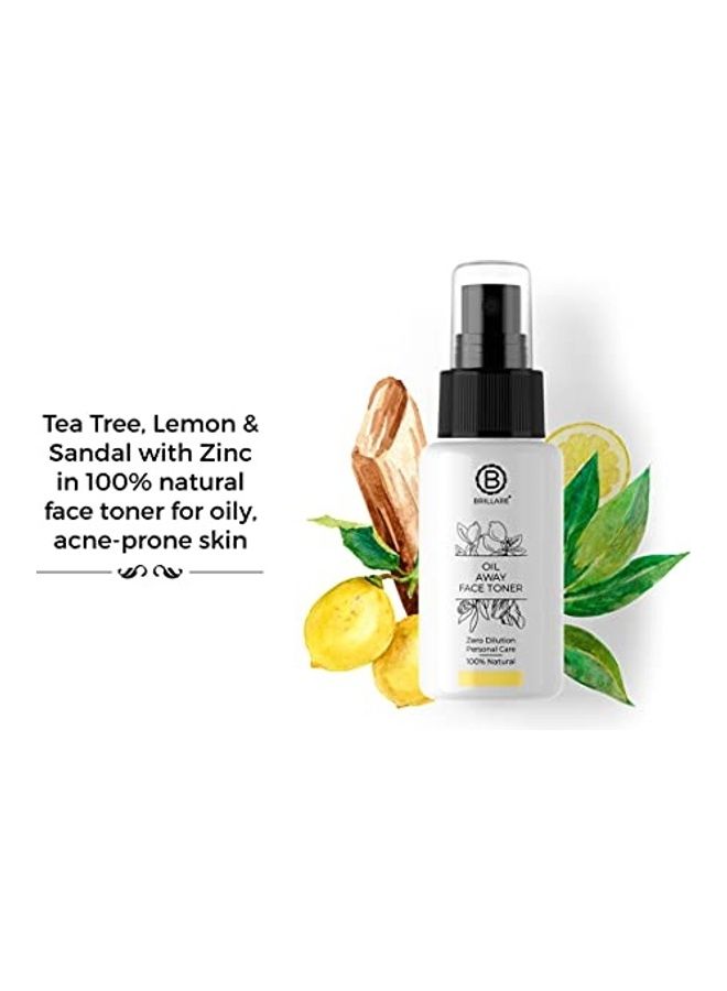 BRILLARE Oil Away Face Toner Clear 50ml - Image 2