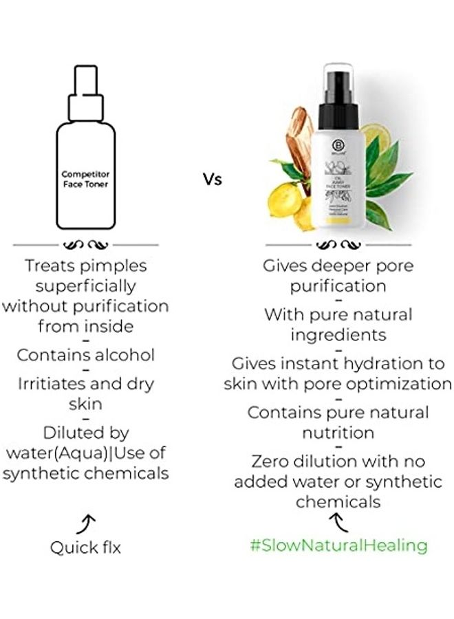 BRILLARE Oil Away Face Toner Clear 50ml - Image 5
