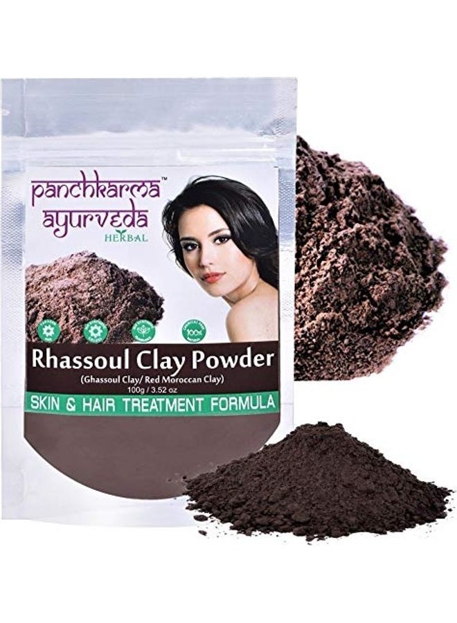 PANCHKARMA AYURVEDA - Herbal And Natural Rhassoul Clay Powder Brown 100grams - Image 1