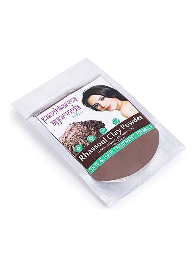 PANCHKARMA AYURVEDA - Herbal And Natural Rhassoul Clay Powder Brown 100grams - Image 1