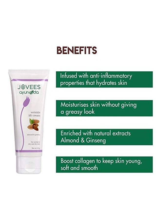Jovees - Almond And Ginseng Wrinkle Lift Face Cream Clear 60grams - Image 1
