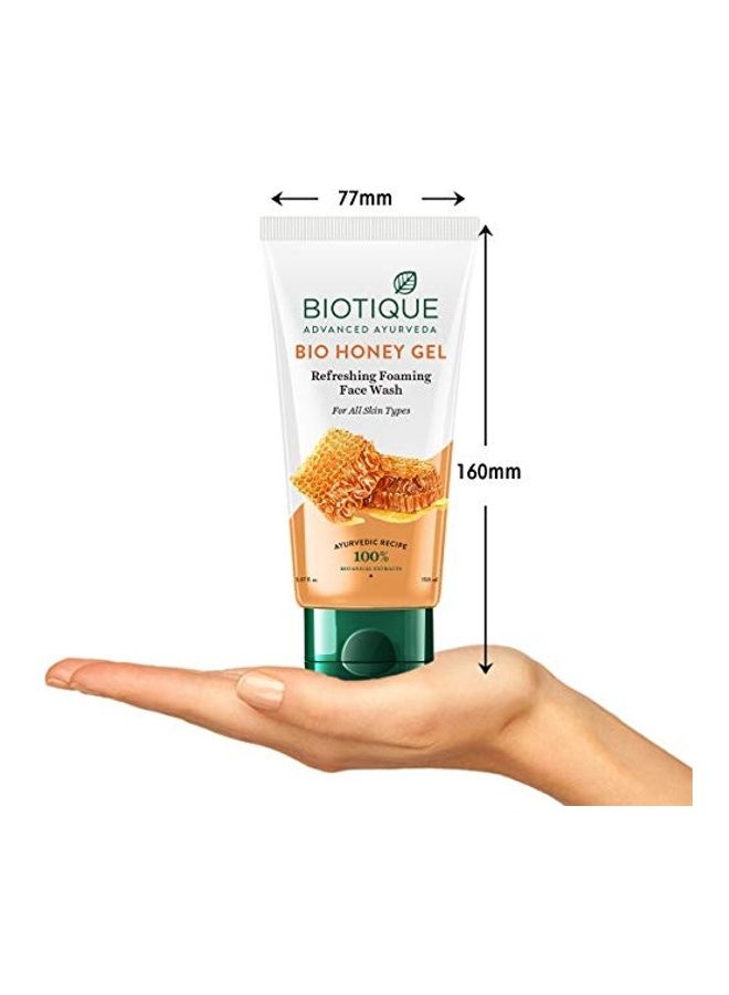 Biotique Bio Honey Gel Refreshing Foaming Face Wash Multicolour 150ml - Image 5