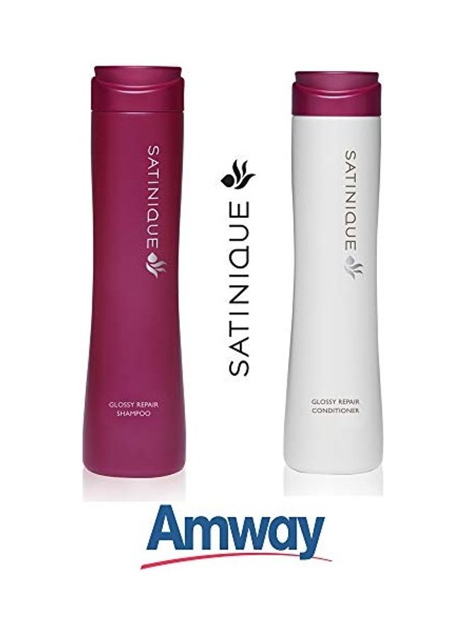 أمواي Satinique Glossy Repair Conditioner With Shampoo Clear 500ml  - Image 1