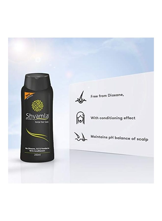 تريشوب شامبو شياملا للشعر بالأعشاب من قطعتين أسود 2 x 200ملليلتر - Image 3