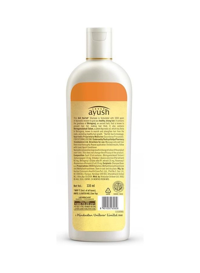 Lever Ayush - Anti Hairfall Bhringaraj Shampoo White 330ml - Image 1