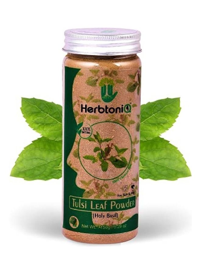 Herbtoniq Pack Of 2 Organic Tulsi Leaf Powders Brown 150grams  - Image 1