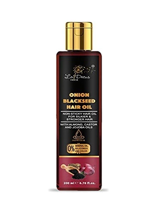 La' Decus INDIA - Onion Black Seed Hair Oil Multicolour 200ml - Image 1