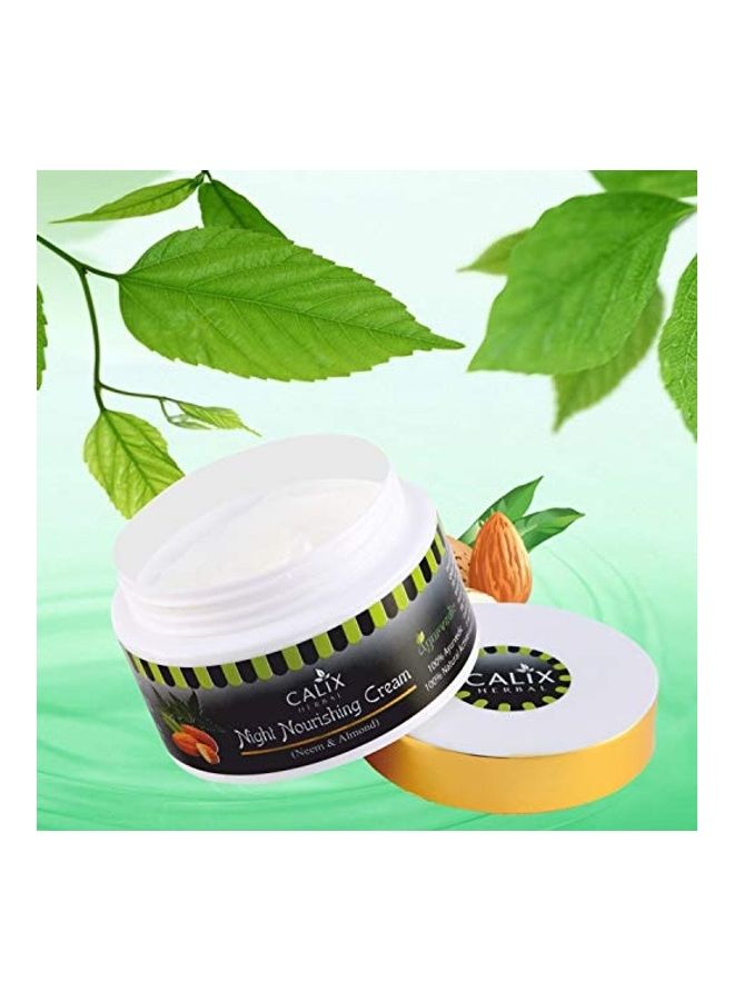 كلاليكس هيربال كريم ليلي مغذٍ للبشرة بخلاصة بالنيم واللوز واضح 50جرام - Image 4