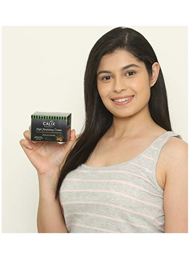 كلاليكس هيربال كريم ليلي مغذٍ للبشرة بخلاصة بالنيم واللوز واضح 50جرام - Image 5