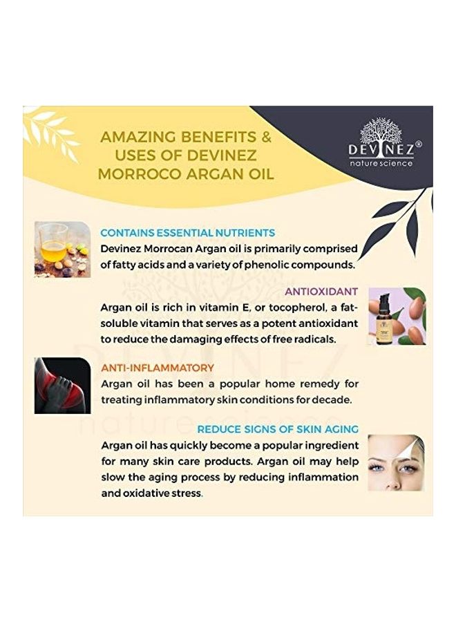 ديفينيز زيت أرجان مغربي معصور على البارد شفاف 250ملليلتر - Image 3