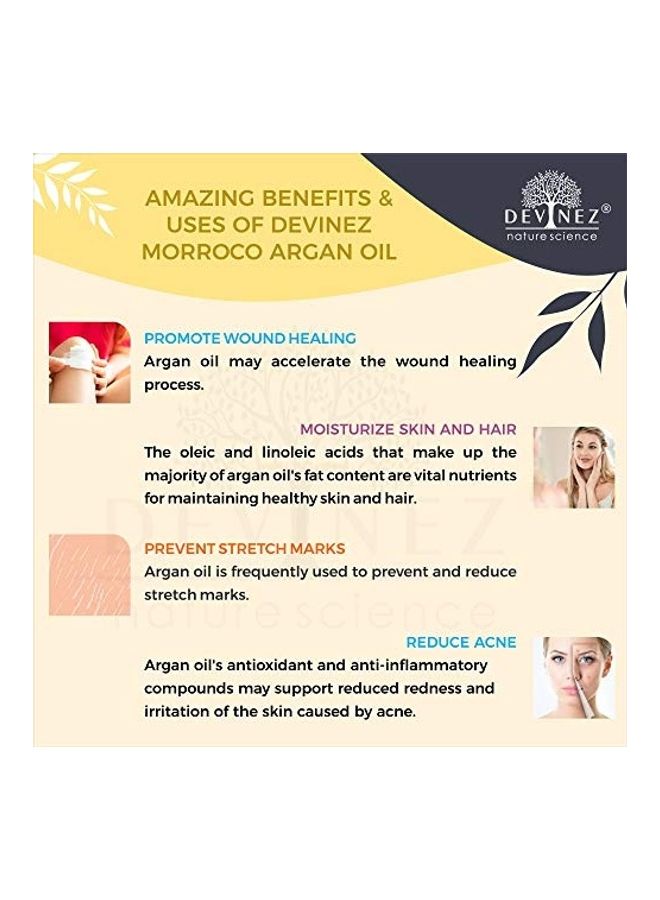 ديفينيز زيت أرجان مغربي معصور على البارد شفاف 250ملليلتر - Image 4