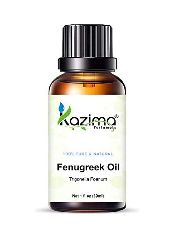 KAZIMA Fenugreek Cold Pressed Carrier Oil Clear 30ml - Image 3
