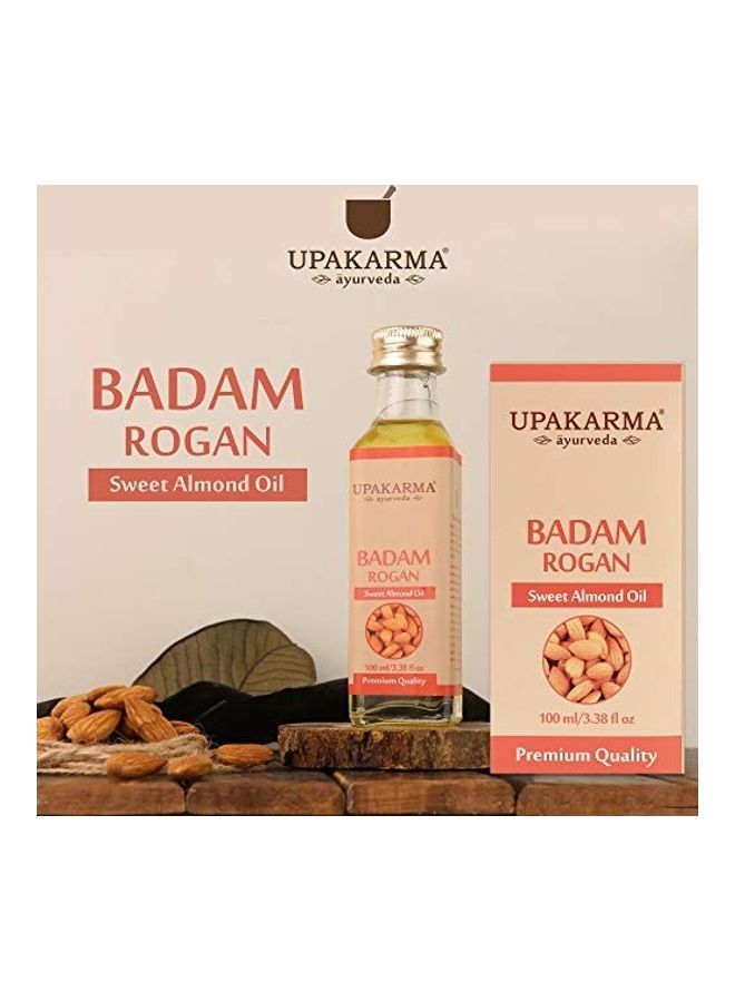 UPAKARMA Pack Of 2 Ayurveda Natural Cold Pressed Sweet Almond Oils Clear 100ml - Image 5