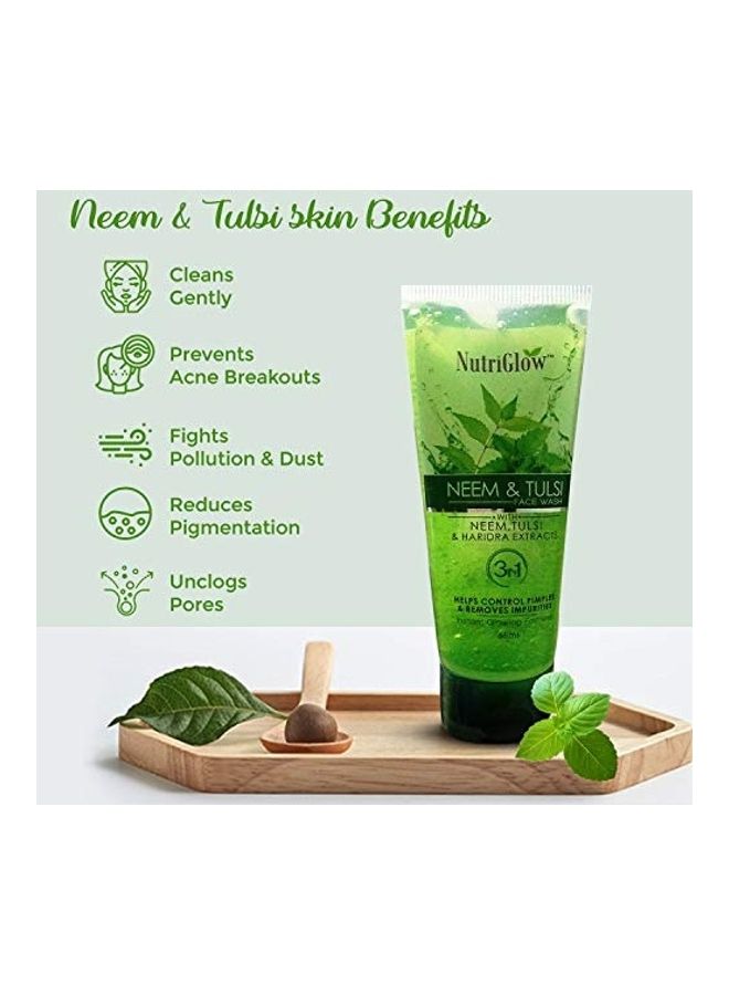 NUTRIGLOW Pack Of 5 Face Wash Green 65ml - Image 3