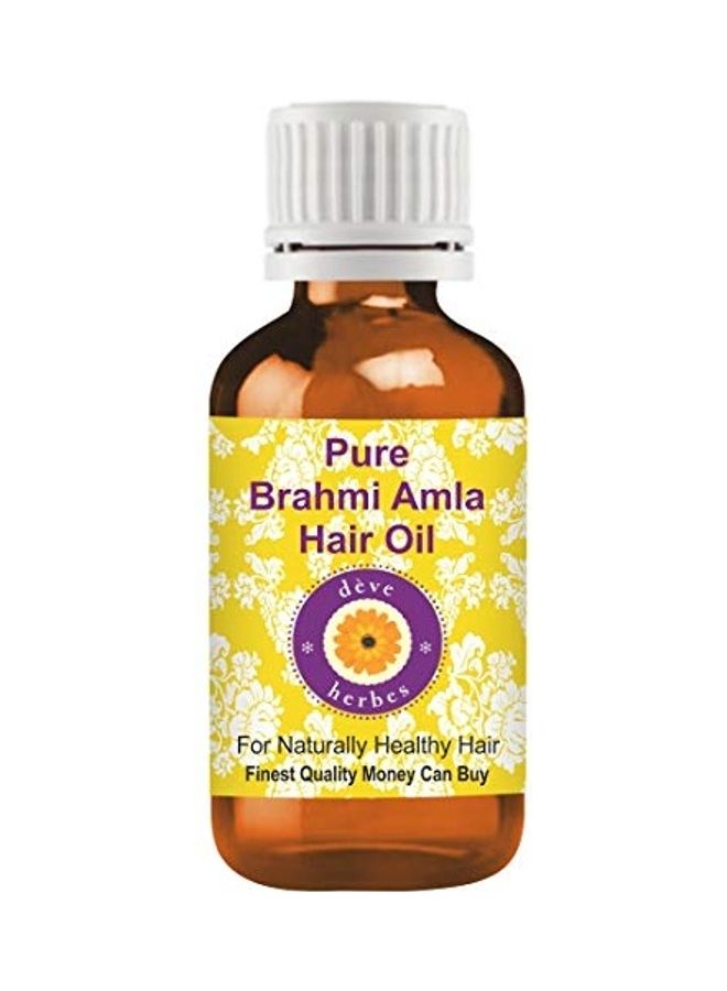 Deve Herbes Pure Brahmi Amla Hair Oil Clear 100ml - Image 1