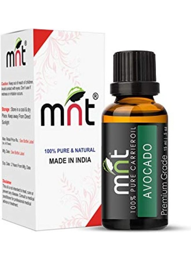 MNT 100% Pure Avocado Cold Pressed Carrier Oil 15ml  - Image 1