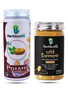 Herbtoniq Natural Potato Powder And Wild Turmeric Powder Clear 325grams  - Image 1