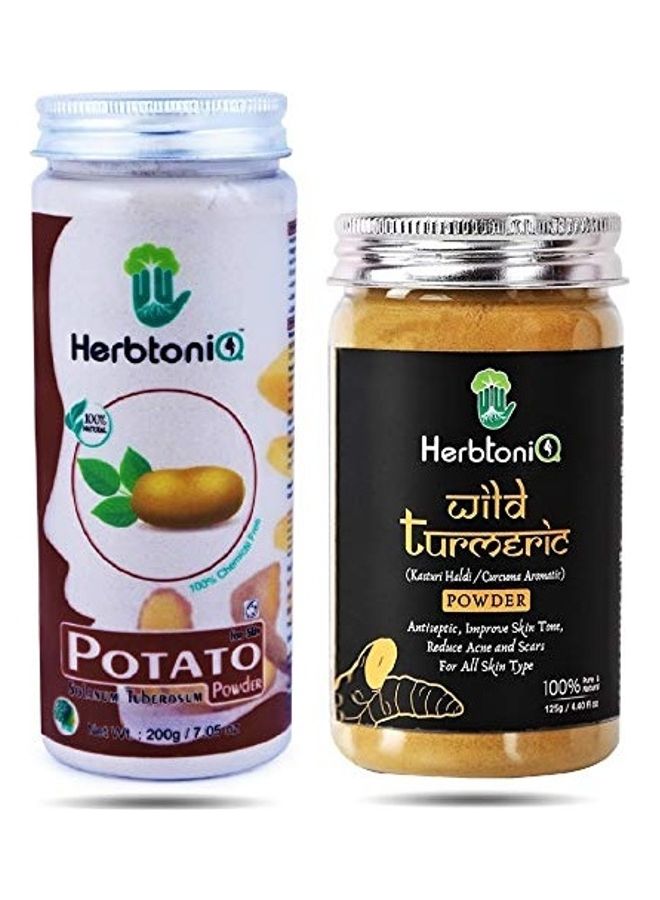 Herbtoniq Natural Potato Powder And Wild Turmeric Powder Clear 325grams - Image 1