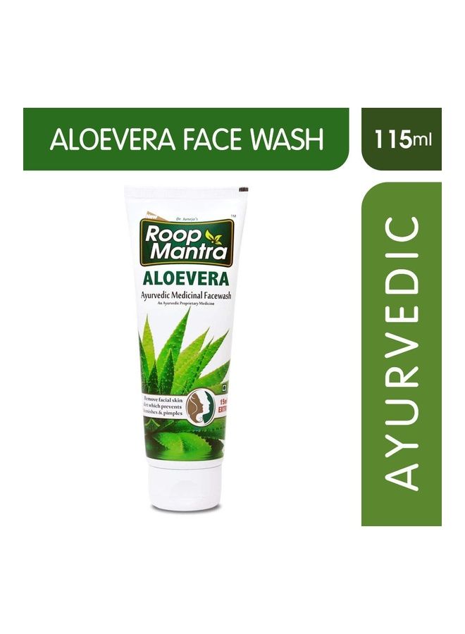 Roop Mantra Herbal Aloe Vera Face Wash White 115ml - Image 3